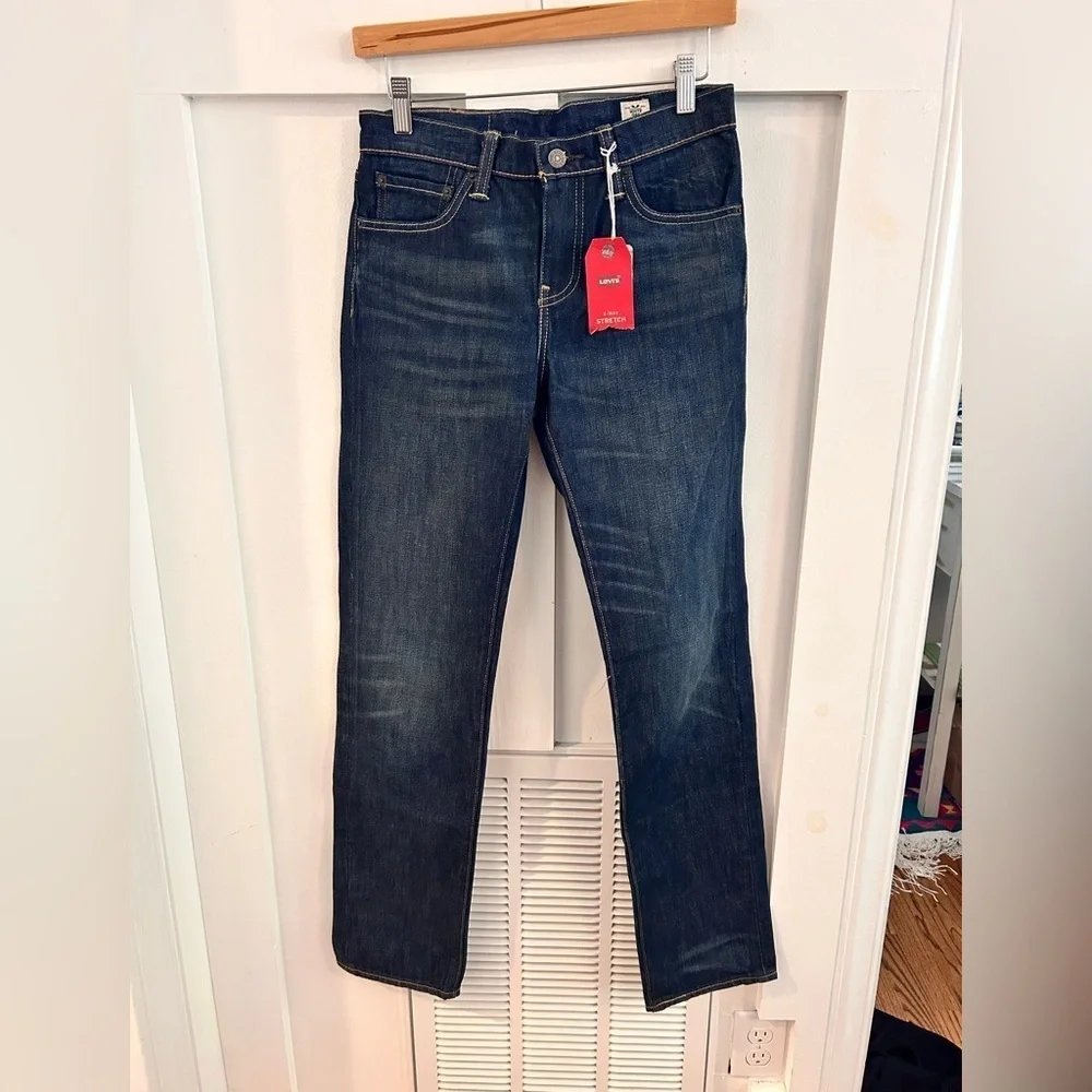 Levi's 511 White Oak stretch slim Fit dark wash 28x32 jeans R tab Made in Mexixo